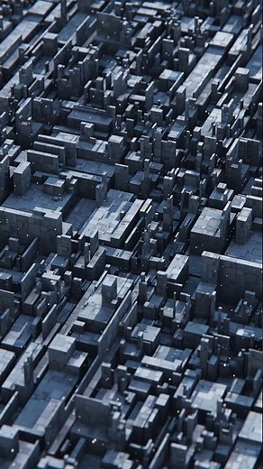 Random Buildings With Array Modifier #blender3d