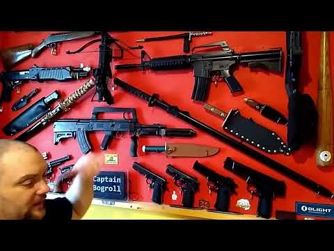 How to safely secure guns to a display (Lock them to the wall)
