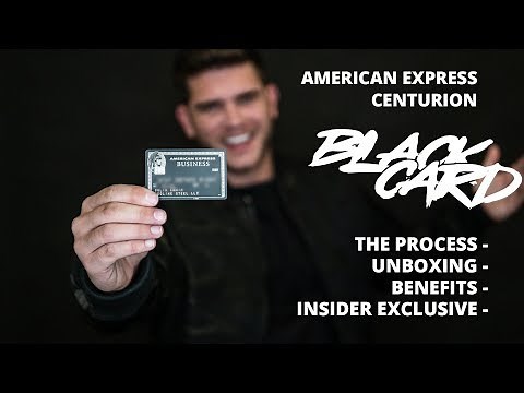 How I received an American Express Centurion Black Card, the benefits, and the unboxing