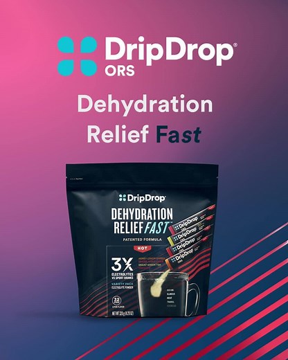 Move over IV therapy, DripDrop ORS delivers dehydration relief FAST and tastes amazing! ✅ Our patented formula provides a medical-grade dose of electrolytes in a juicy array of flavors. ✅ Each stick has 3X the electrolytes and ½ the sugar of sports drinks. ✅ New customers enjoy 15% off their first purchase with code: FIRST15 | DripDrop