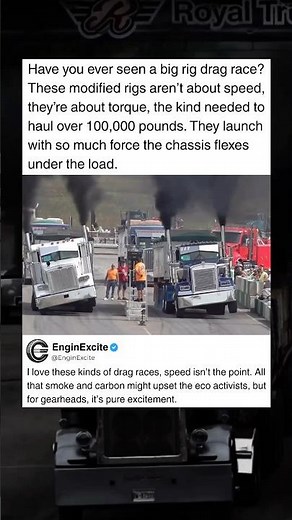 Big Rig Drag Race Chassis Flex #car #truck #race