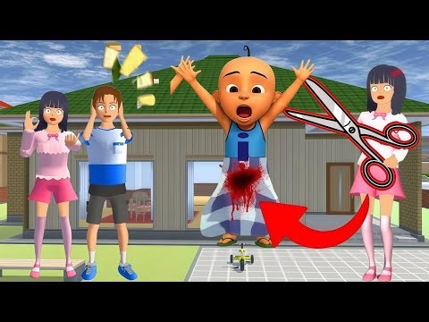 Upin Ipin was circumcised by Yuta Mio! They were shocked, scared, and panicked | SAKURA SCHOOL SI...