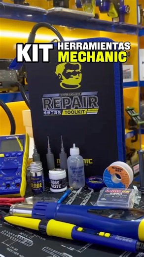 🔥 ¡Todo lo que un técnico pro necesita, en un solo kit! 🔥 Multímetro, cautín, pistola de calor, flux y más herramientas MECHANIC 🧰💪 Ven por el tuyo en nuestra nueva ubicación en Plaza Lisboa, Quito 🇪🇨 📍 Av. El Inca E7-20 y Francisco de Izazaga #MechanicEcuador #HerramientasParaTécnicos #EquipamientoPro #NuevaUbicaciónMechanic | Mechanic Ecuador