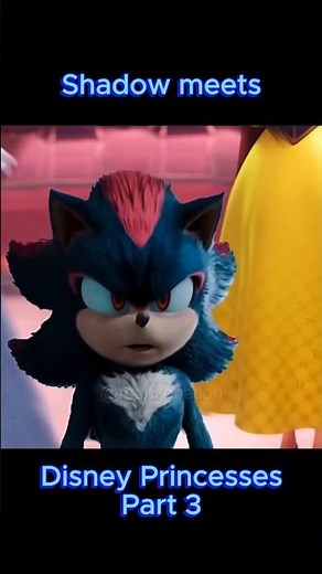 #shadowthehedgehog meets #disneyprincess #sonicthehedgehog3 #wreckitralph2