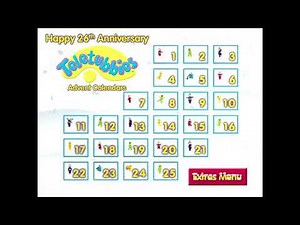 Happy 26th Anniversary, Teletubbies Advent Calendars (December 1)