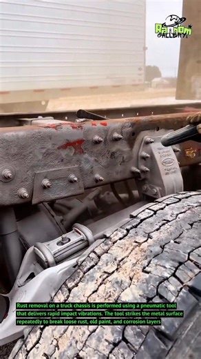 Truck Chassis Rust Removal 😱 Heavy-Duty Cleaning in Action!