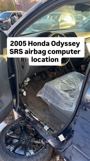 2005 Honda Odyssey airbag computer SRS control module part number 77960-SHJ-A01 location on car 🚘 Used auto parts, serving Chicagoland locally and shipping nationwide #junkyard #usedautopartschicago #carrepair #automotive #carmechanic | Rebuiltcars Used Auto Parts