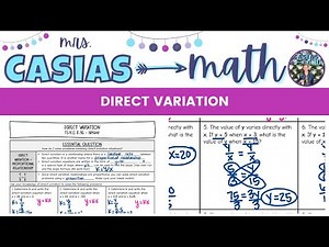Direct Variation | 8th Grade Math Pre-Alge... - SafeShare