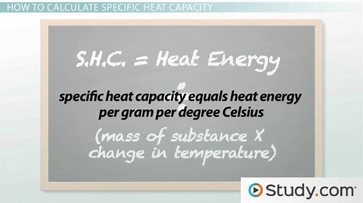 Specific Heat Capacity | Definition, Formula & Calculation