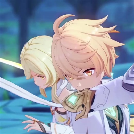 part 19 | my Twink aether and lumine #genshintrailer #genshin #lumine #aether #fry