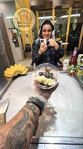 100% chocolate ice cream roll🍨❄️#ice #foodasmr#streetfood#dessertlover#foodreels#shorts#viralvideos