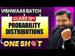 Probability Distribution Class 12 Applied Maths | NCERT | One Shot Full Chapter | CBSE 2025-26 |