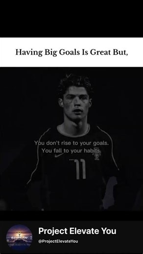 You Don’t Rise to Goals… You Fall to Habits ⚡ #projectelevateyou #success #viral