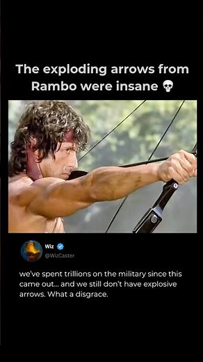 The exploding arrows from Rambo were insane 💀