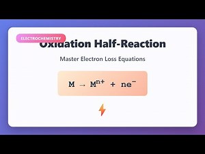 Oxidation Half-Reaction: How to Write Electron Loss Equations | Electrochemistry Tutorial