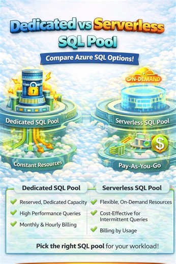 Dedicated vs Serverless SQL Pool Explained.