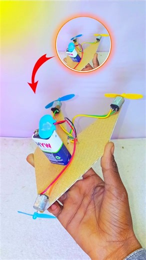 cardboard helicopter 🚁 #experiment #shorts