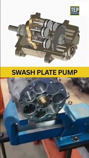 📌 How Swash Plate Axial Piston Pump works #automobile #education #engineering