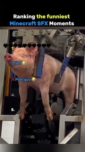 Ranking the funniest Minecraft SFX Moments #shorts