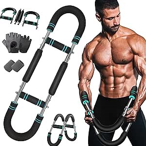 Twister Arm Trainer, 2025 New Adjustable Twister Arm Chest Exerciser, 40-100lb Detachable Design Arms, Shoulders Power Workout Equipment, Portable Spring Resistance for Home Workout
