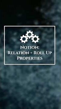 Using Notion Relation and RollUp Properties #automation #notion #notiontutorial #notiontour