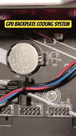 DIY GPU BACKPLATE COOLING SYSTEM #gpurepair #pcparts #diypc