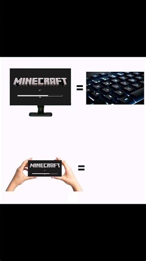 Have you ever tried minecraft on mobile minecraft I mobile vs minecraft in pc part 2