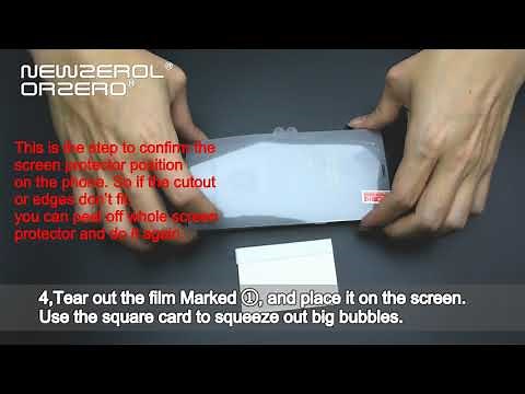 Newzerol &Orzero Soft Screen Protector Installation Guide Galaxy Note 20 Mate 20 Pro LG Velvet