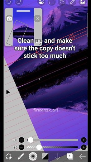 How to make reflection #tutorial #wallpaper #ibispaintx #edit