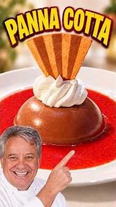 Chocolate Panna Cotta & Strawberry Sauce