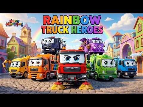 The Rainbow Truck Team Big Cleaning Day at Rainbow Village! 🚛✨