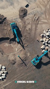 ROCK SOLID With a lifting capacity over 21 tonnes, the new Kobelco Construction Machinery Europe SK520LC-11E is the perfect machine for heavy-duty coastal applications like rock armour placement and marine infrastructure work. #molsongroup #molsonequipment #kobelco #sk520 #excavator | Molson Equipment
