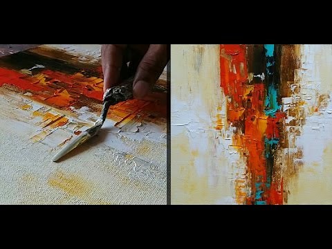 Abstract Painting / How to make abstract painting for Beginners / Demonstration / Tutorial