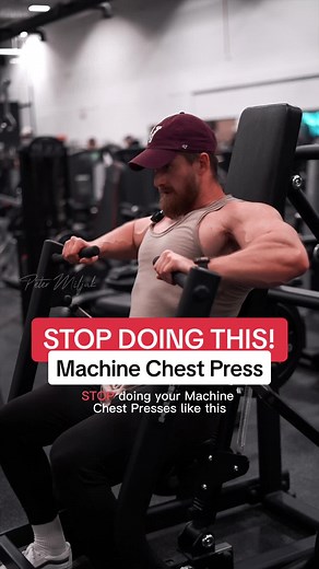Machine Chest Press (Flat) - Make sure to set up the machine to best fit your body and set up/position your body to best isolate the target muscle. As you press - focus on pulling hands in together to create more static tension on the pecs. Control the eccentric and work in a deep full range of motion! - Want to train with me? Online Coaching Available - Click the link in my Bio! - @transparentlabs for Supps - use code PETER - #gymtok #gymtiktok #chestworkout #chestday #chestpress #gymtips