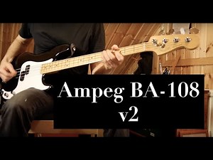Ampeg BA 108 v2 Bass Combo Demo