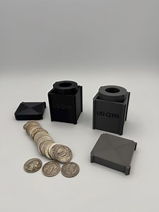 US Quarter Coin Tube | Stackable Storage | Holds a Standard Roll | 3D Printed Coin Organizer - Etsy Canada