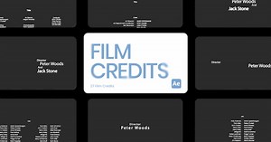 Film Credits For After Effects