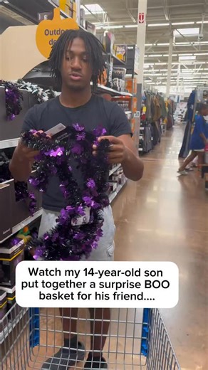 Sunshine Family on Instagram: "My 14-year-old son had me driving all around town so he could make his friend a BOO basket. This was my first time hearing about it, and he even started showing me videos on social media of people making them. We went to the following stores: @walmart @bathandbodyworks @marshalls @michaelsstores @buffcitysoap —and then he tried to convince me to go to Target too. I finally said enough because he was picking up everything he saw, and even had his baby sister grabbin