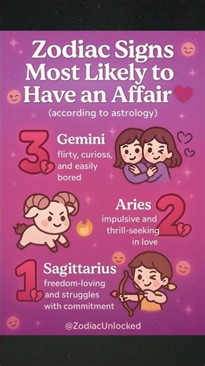 Zodiac Signs Most Likely to Have an Affair 💔 (Top 3)
