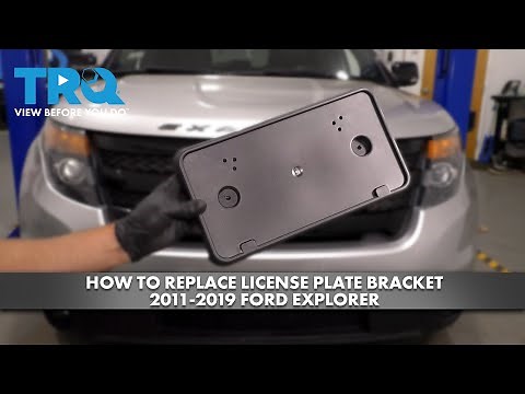 How to Replace License Plate Bracket 2011-2019 Ford Explorer