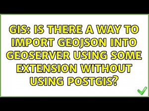 GIS: Is there a way to import GeoJSON into GeoServer using some extension without using PostGIS?
