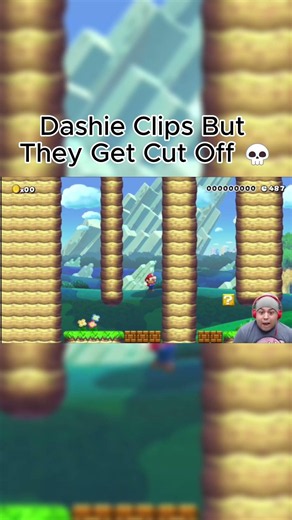 Dashie Clips With Perfectly Timed Cut Offs 💀😂 #dashiegames #mario #gaming #shorts