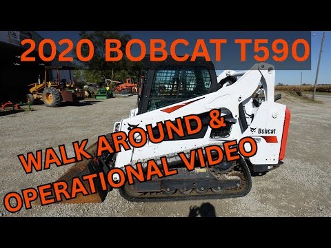 2020 Bobcat T590 Skid Steer Loader Walk Around & Operational Video $34,900