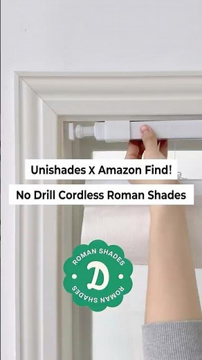 No Drill Cordless Roman Shades