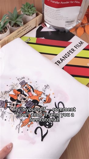Regular inkjet printer can print on DTF✨On any light fabric. #dtfprinting #dtftransfer #customtshirts #tshirtprinting #customapparel #printondemand #diytshirt #madeathome #smallbusinesscheck #printlife #craftsoftiktok #tiktokmademebuyit #fashiondiy #tshirtdesign #clothingbrand #streetwearstyle #merchandise #tshirtdrop #heatpressnation #diy #hack #disney #mickeymouse #fyp