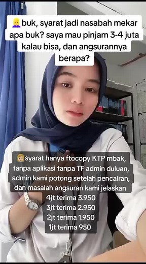 silahkan kalau mau bertanya bisa cek WA admin kami yang ada di bio profil ya kak, ingat WA admin kami hanya satu yaitu yang ada di BIO PROFIL🙏🏻 #pinjamanterbaru #terbaru2025 #pinjamankoperasi #berandatiktok #pinjamanamanah💯 #pinjamandana