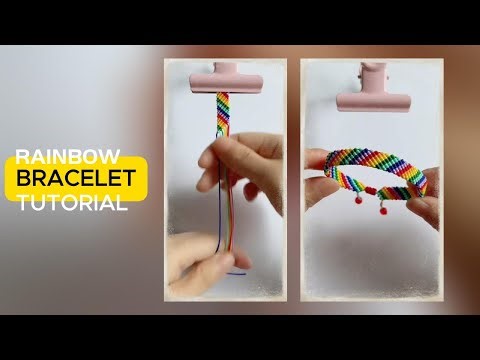 Colorful Thread Bracelet Tutorial — Rainbow Style!