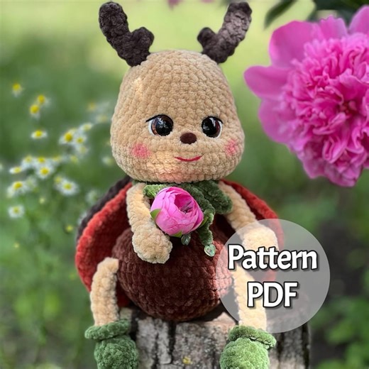 Crochet Stag Beetle Pattern | Amigurumi Insect Toy (digital Download) - Etsy UK