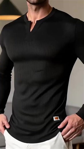 👕 ** Herren V-Ausschnitt Langline Ribbed T-Shirt – Leistungsstark für Gym und Alltag** 👕 Dieses Langline T-Shirt verbindet sportliche Funktionalität mit schickem Design – das perfekte Top für intensiven Workout-Sessions und lässigen Freizeitstilen. 🇩🇪 Für deutsches Trainingsleben konzipiert: 🏋️ CrossFit- und Gym-Sessions：Starke Passform für Hantelübungen und Bodyweight-Trainings 🌧️ Outdoor-Sport：wärmender Langarm-Schnitt für laufende Trainings in kühlerem Wetter 👔 Business-Casual-Übergang