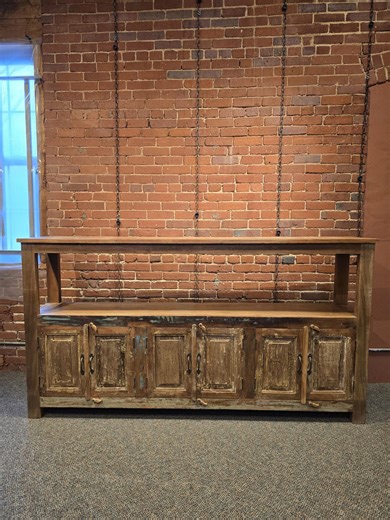 SOLID Reclaimed Wood Cabinet, Console, Sideboard, TV Stand With Open Shelf - Made in India - Etsy